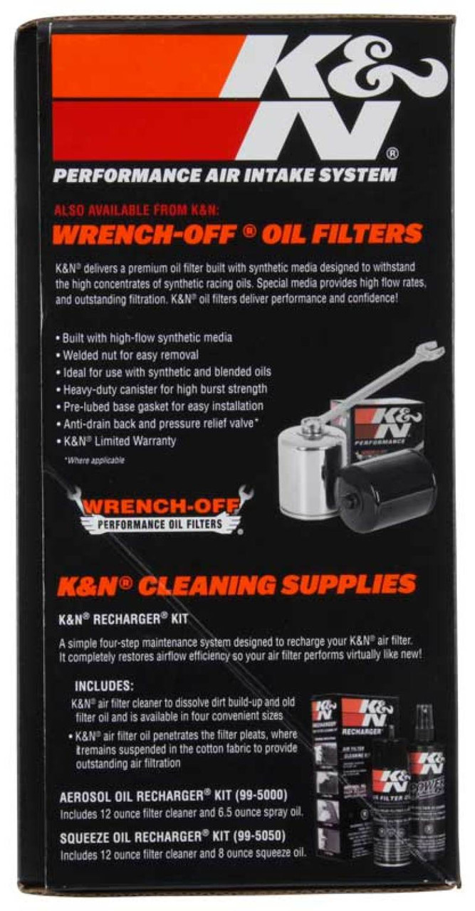 K&N 08-17 Harley Davidson Touring Models Performance Air Intake System Silver - 57-1134S