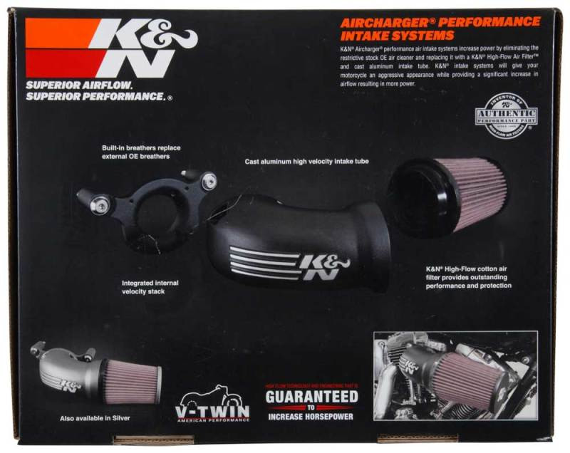 K&N 01-17 Harley Davidson Softail / Dyna FI Performance Air Intake System - 57-1137