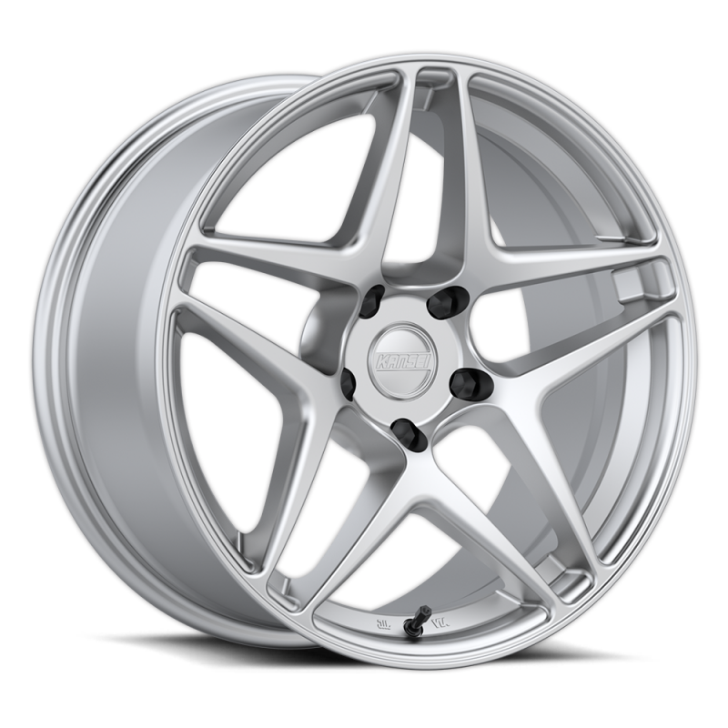 Kansei K15H Astro 18x8.5in / 5x108 BP / 35mm Offset / 63.4mm  Bore - Hyper Silver - K15H-188523+35