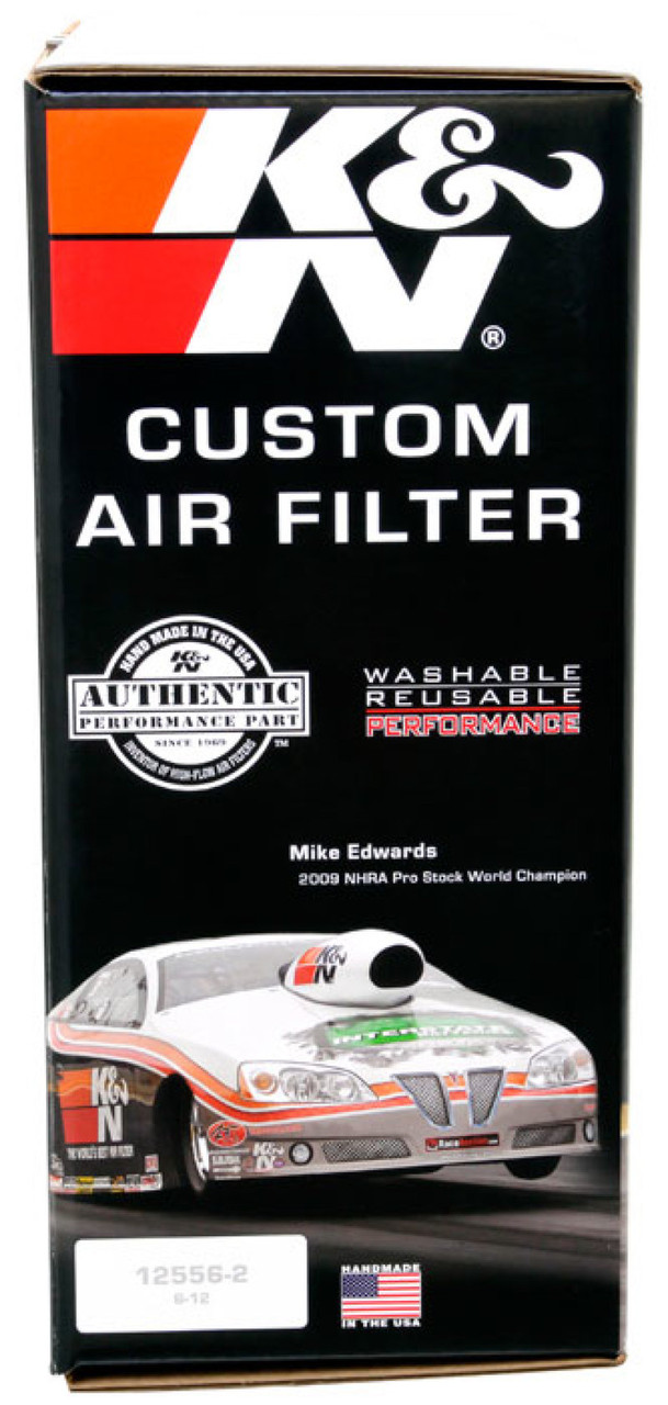 K&N Round Air Filter Assembly 5.25in ID / 5in Height / 5.125in Neck Flange / 1 1/4in Drop Base - 60-1300
