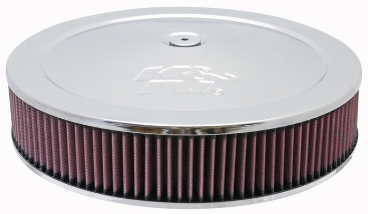 K&N Round Air Filter Assembly 12in ID / 3.063in Height / 5.125in Neck Flange / 7/8in Drop Base - 60-1430