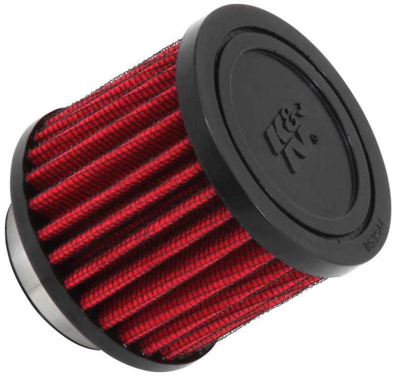 K&N 1.5in Flange ID x 3in OD x 2.5in H Rubber Base Crankcase Vent Filter - 62-1450