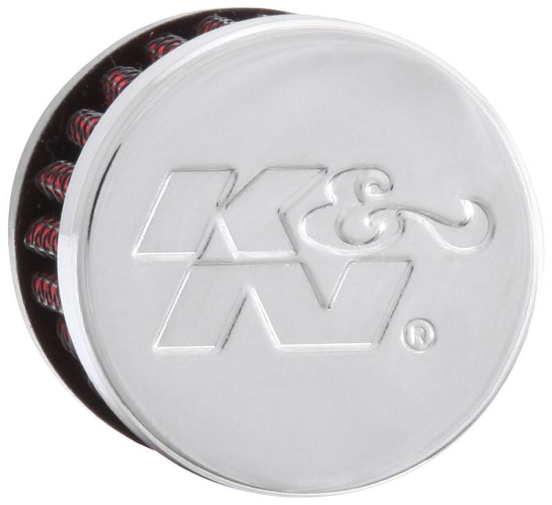 K&N .315/.431 Flange 1 3/8 inch OD 1.5 inch H Clamp On Crankcase Vent Filter - 62-2470