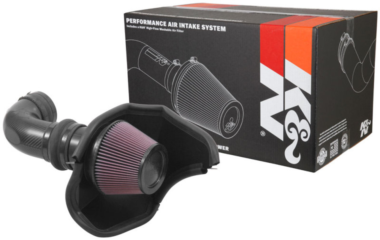 K&N Carbon Fiber Cold Air Intake - 2016-2019 Cadillac CTS-V