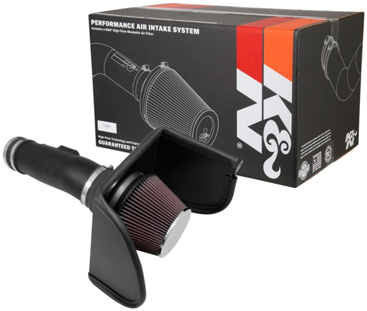 K&N 2017 Nissan Titan V8-5.6L F/I AirCharger Performance Intake - 63-6019