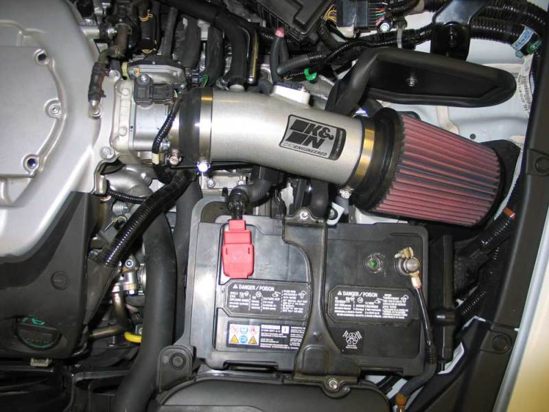 K&N 08 Honda Accord 3.5L-V6 Silver Typhoon Short Ram Intake - 69-1210TS