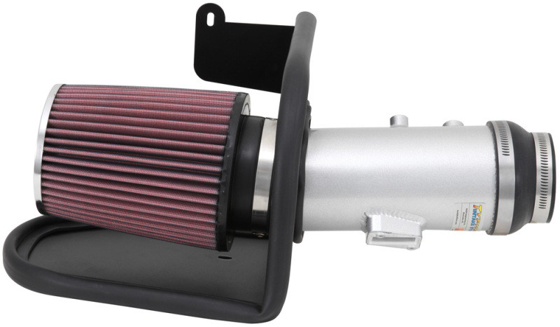 K&N 13-14 Honda Accord 3.5L V6 69 Series Typhoon Air Intake System - Silver Cold Air Intake Kit - 69-1212TS
