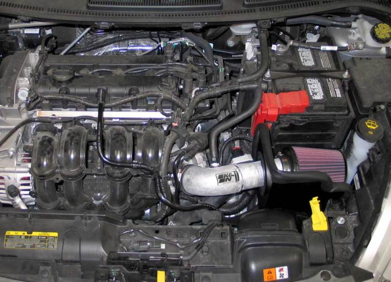 K&N 11-12 Ford Fiesta 1.6L L4 Silver Typhoon Performance Intake - 69-3530TS