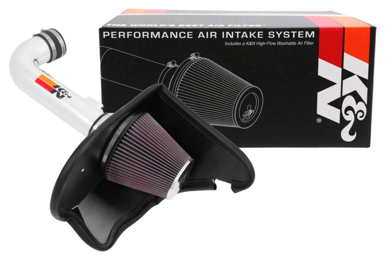 K&N 16-17 Chevy Camaro 3.6L Silver Typhoon Short Ram Intake - 69-4535TP