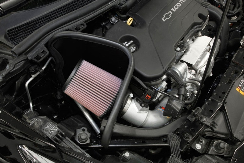 K&N 17-18 Chevy Cruze 1.4L Turbo Silver Typhoon Short Ram Intake - 69-4537TS