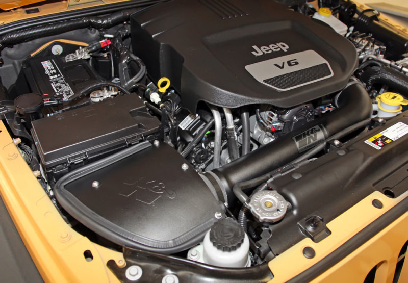K&N 71 Series Performance Intake Kit for 12-18 Jeep Wrangler 3.6L V6 (12-15 CARB Approved) - 71-1566