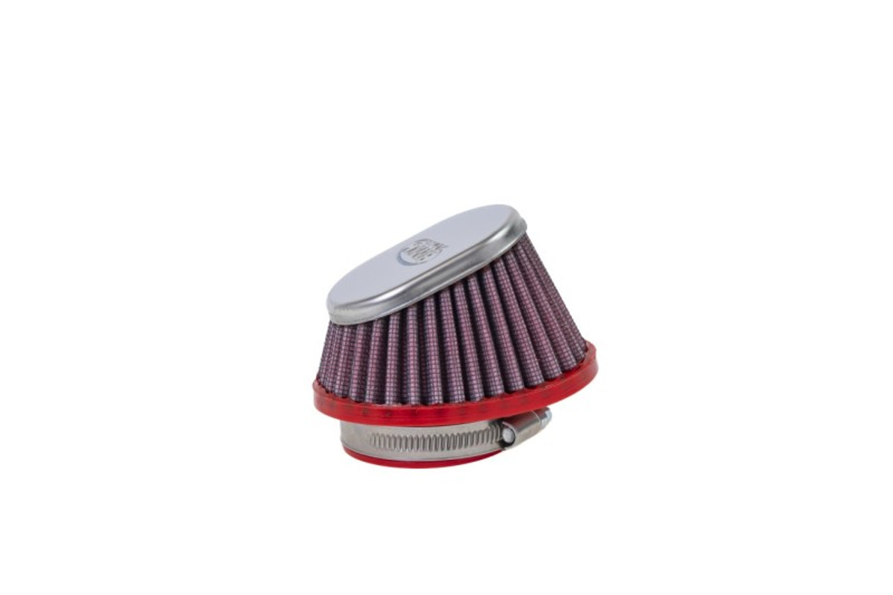 BMC Conical Carburetor Filter w/Chrome Top - 50mm Inlet / 65mm H - FBPF50-70SS