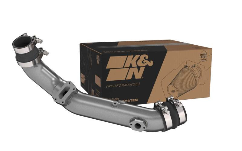 K&N 20-22 Hyundai Veloster N 2.0L L4 Aluminum Charge Pipe Kit - Gunmetal Gray - 77-1019KC