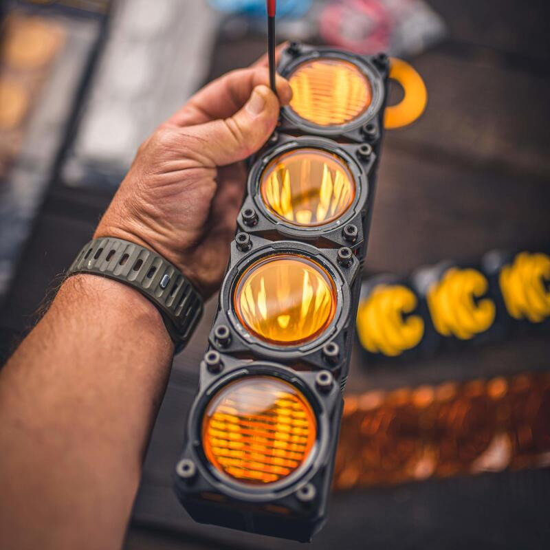 KC HiLiTES FLEX ERA LED Performance Yellow Combo Lens for Light Bars - 4274