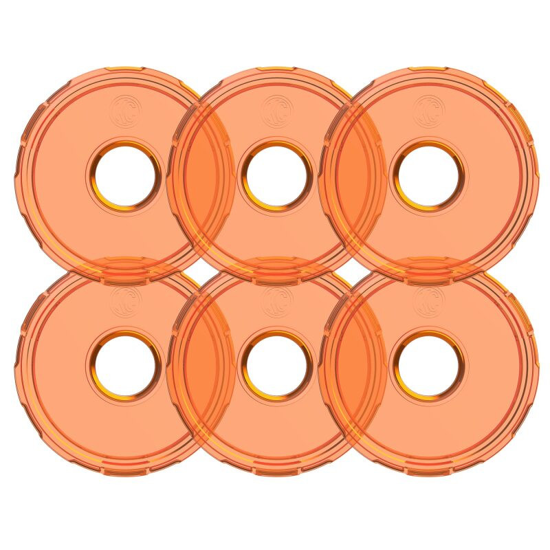 KC HiLiTES Cyclone V2 LED - Replacement Lens - Amber - 6-PK - 4412
