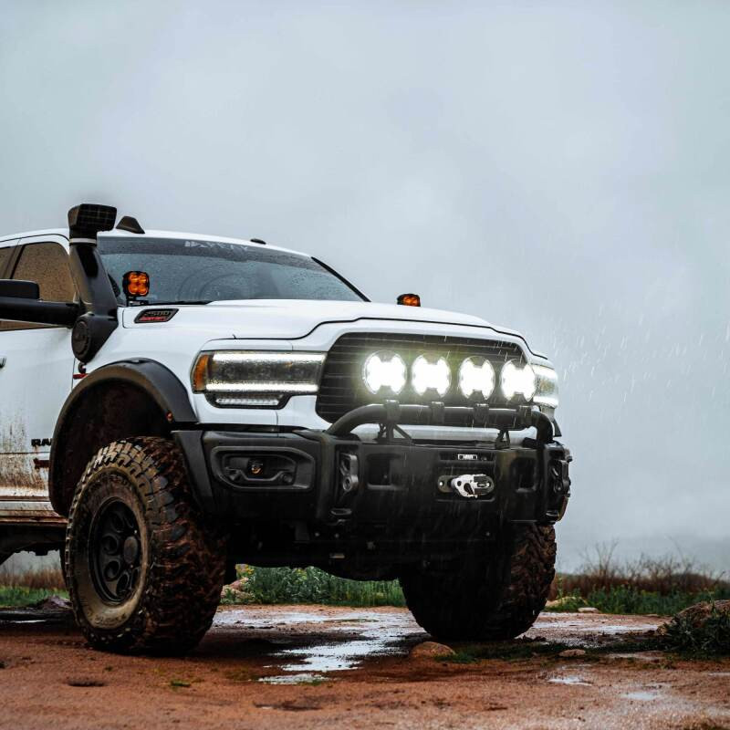 KC HiLiTES SlimLite 8in. LED Light Shield SAE Driving (Shield Only) - Clear - 5209