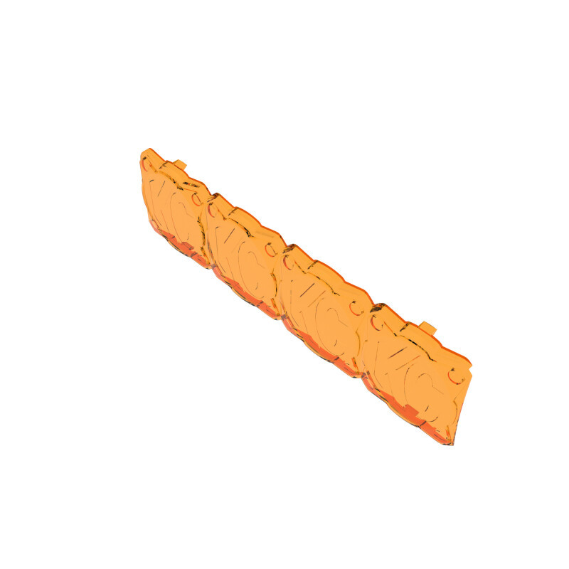 KC HiLiTES FLEX ERA LED Light Bar 10in. Light Shield - Amber (SHIELD ONLY) - 5333