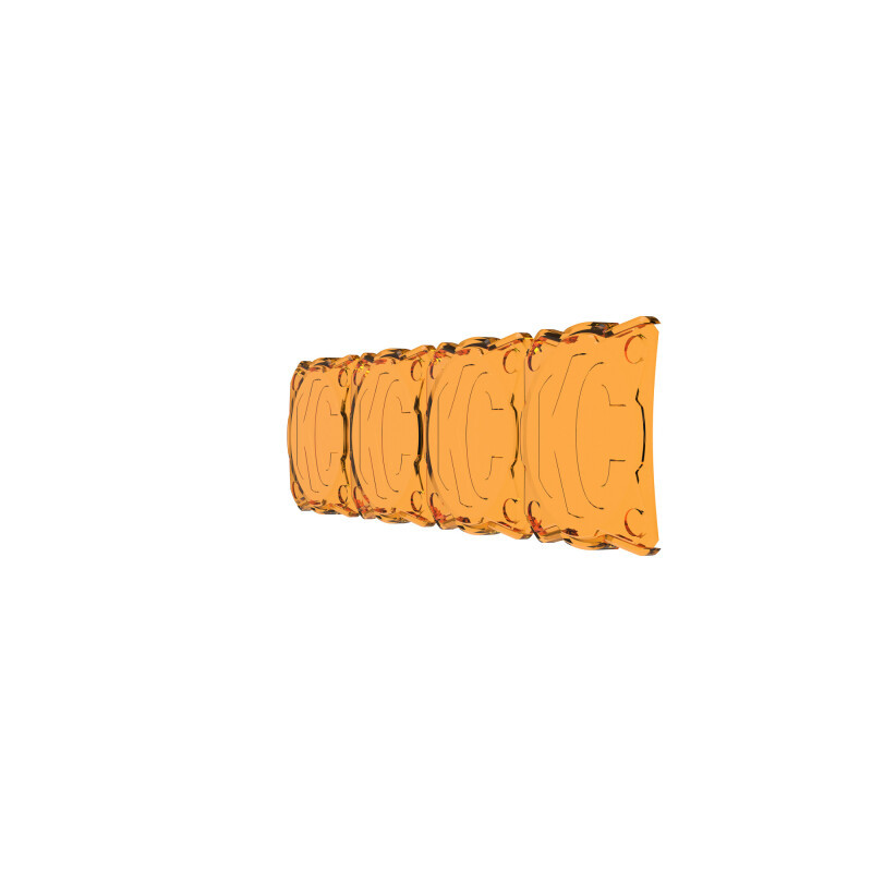 KC HiLiTES FLEX ERA LED Light Bar 10in. Light Shield - Amber (SHIELD ONLY) - 5333