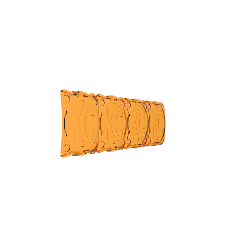 KC HiLiTES FLEX ERA LED Light Bar 10in. Light Shield - Amber (SHIELD ONLY) - 5333