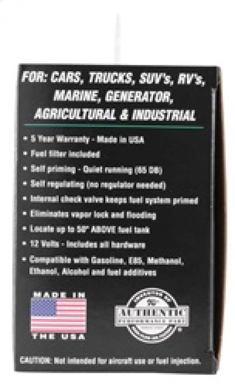 K&N Performance Electric Fuel Pump 9-11.5 PSI Diesel - 81-0403