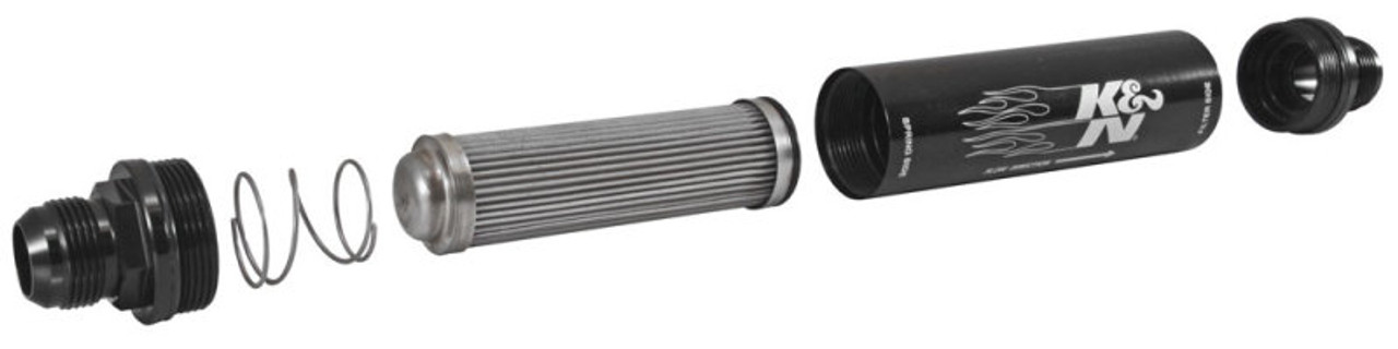 K&N 2in OD x 9in L 16AN 74 Micron In-Line Fuel/Oil Filter - 81-1012