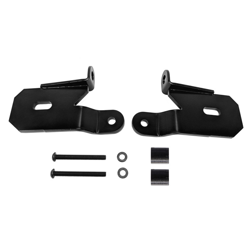 KC HiLiTES 18-19 Jeep Wrangler JL A-Pillar Light Mount Bracket Set (Pair) - Black - 7318