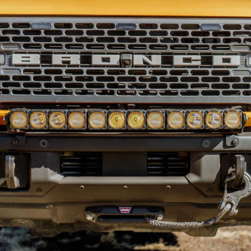 KC HiLiTES 21-24 Ford Bronco Front Bumper Light Bar Mount (For 30in FLEX ERA LED Light Bar) - 7352