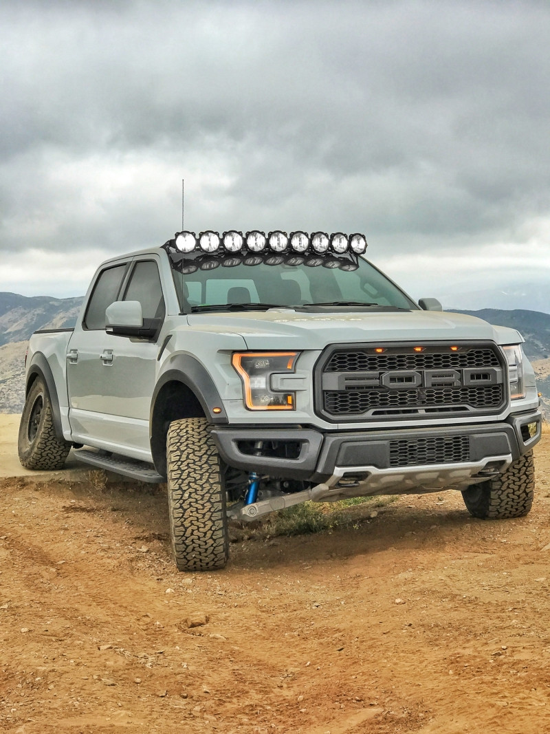 KC HiLiTES 17-18 Ford Raptor 57in. Pro6 Gravity LED 9-Light 180w Combo Beam Overhead Light Bar Sys - 91333