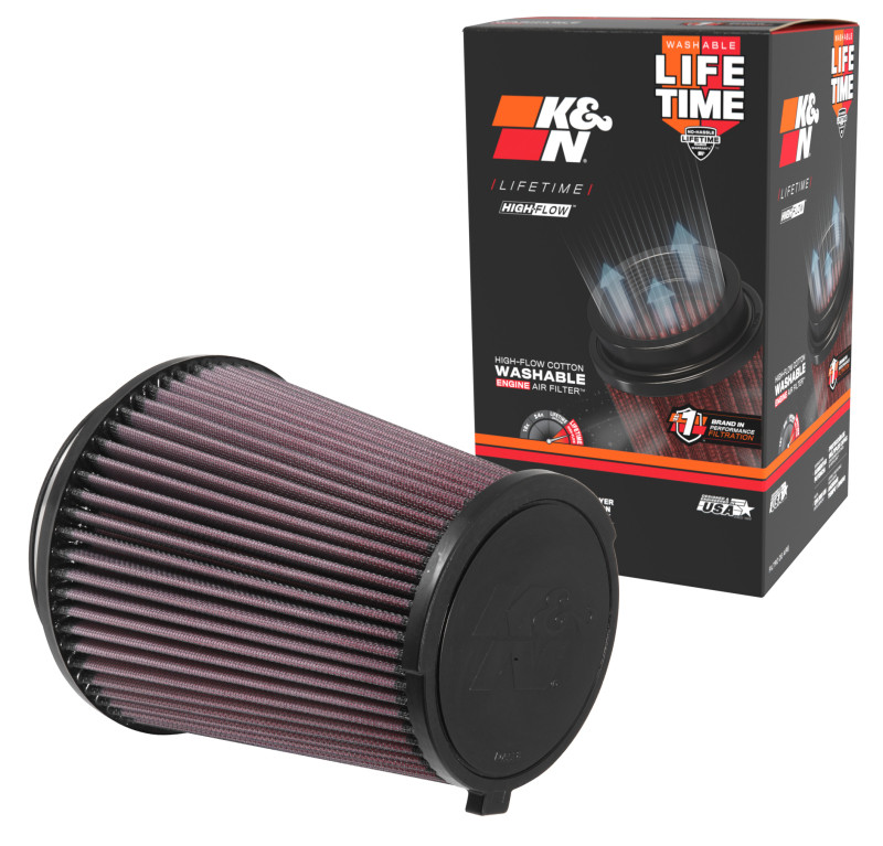 K&N 16-17 Ford Mustang Shelby V8-5.2L F/l Replacement Drop In Air Filter - E-0649