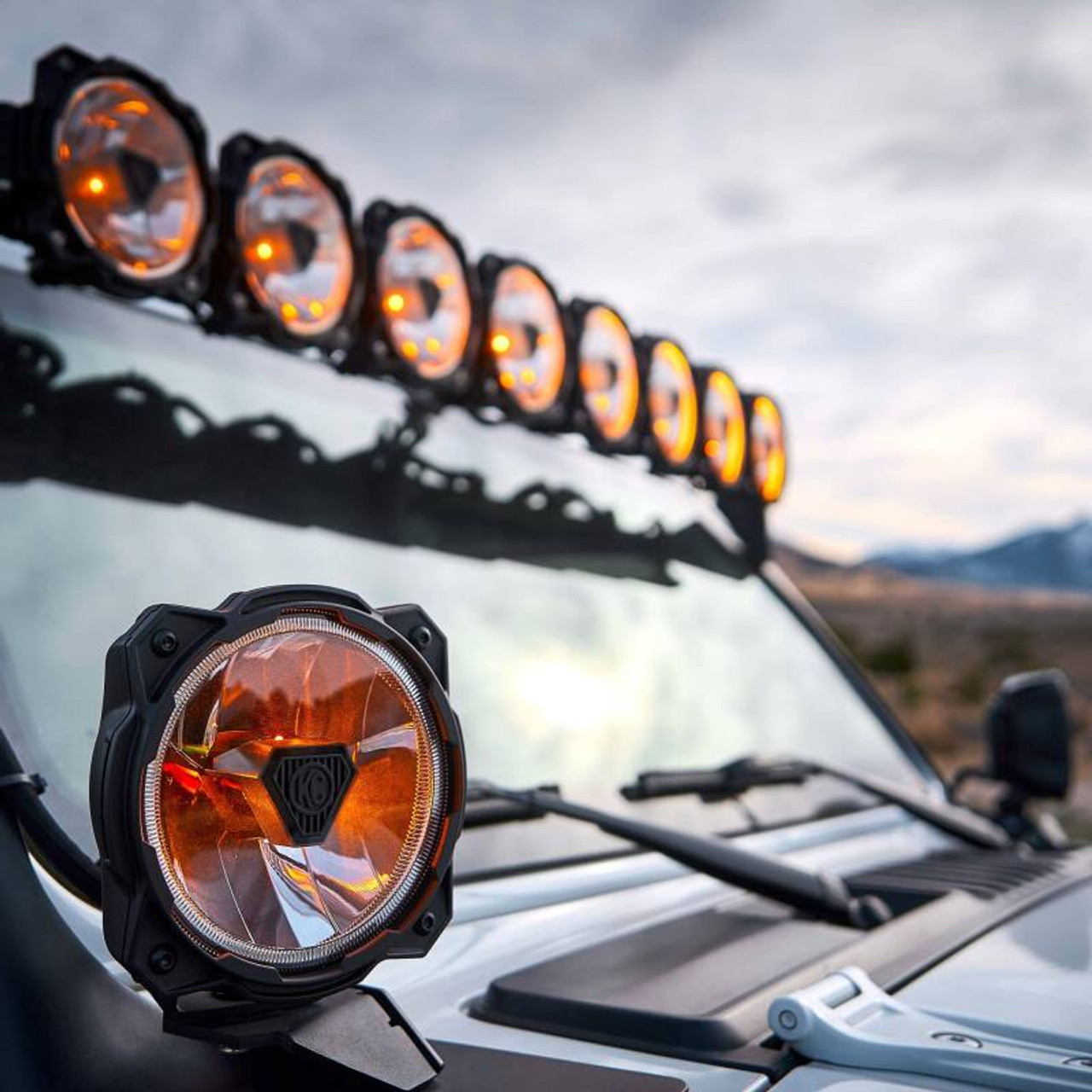 KC HiLiTES Gravity Titan LED 6in. - Pair Pack (Wide-40 Beam) - 91403