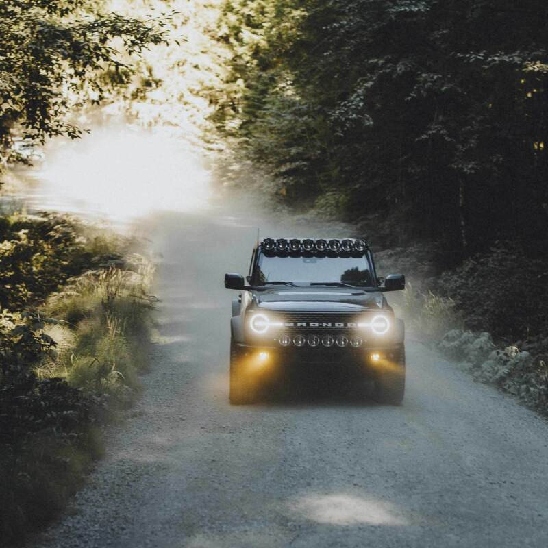 KC HiLiTES 2021+ Ford Bronco FLEX ERA 3 Dual Mode SAE Fog Light Pocket Kit - 97168