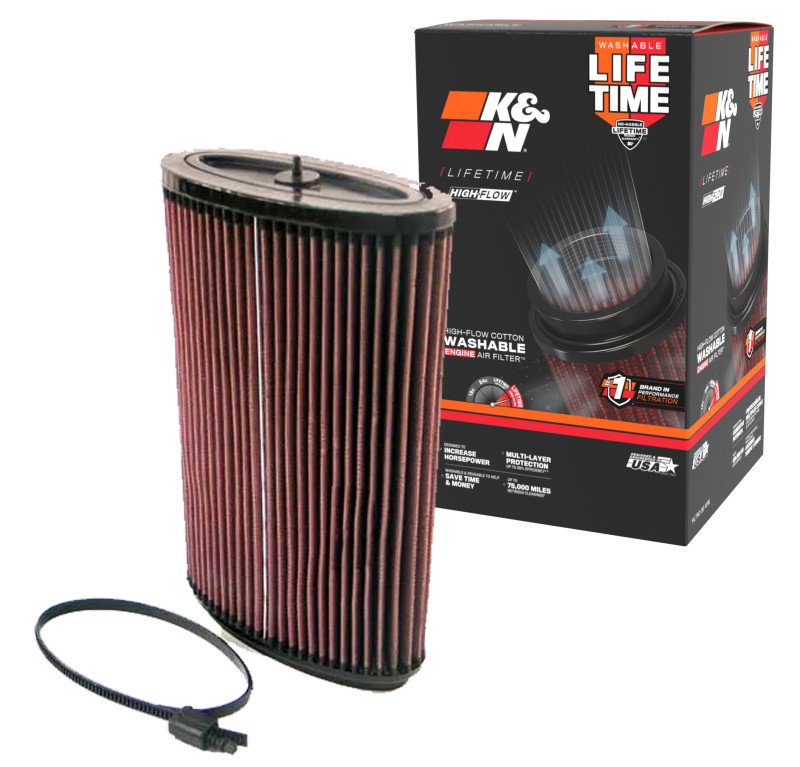 K&N 05-06 Porsche Boxster 2.7L-F6/3.2L-F6 Drop In Air Filter - E-2295