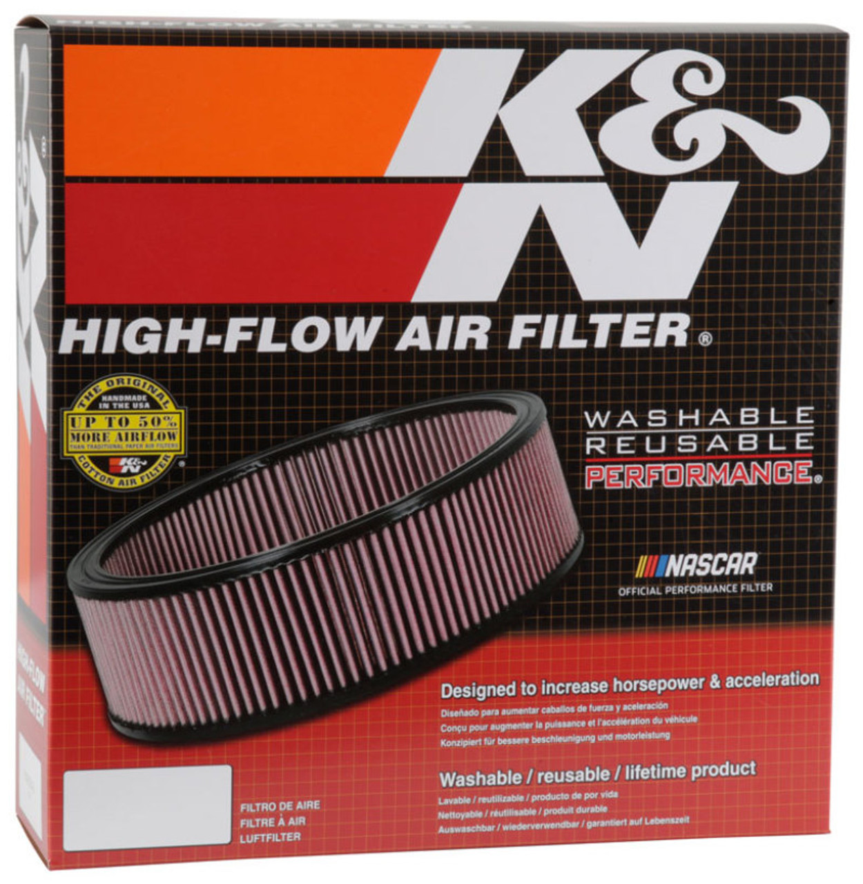 K&N Replacement Air Filter MERCEDES-BENZ 190E, 1984-89 - E-2865