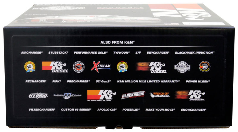 K&N Replacement Drop In Air Filter - 14in OD / 12in ID / 5in H w/Inner Wire - E-3760