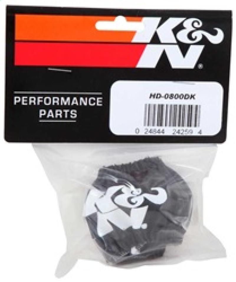 K&N Drycharger Air Filter Wrap HD-0800 Black - HD-0800DK