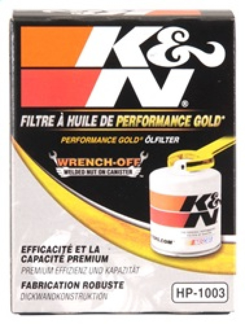 K&N 03-09 Scion tC / 00-05 Celica GT/GT-S Performance Gold Oil Filter - HP-1003