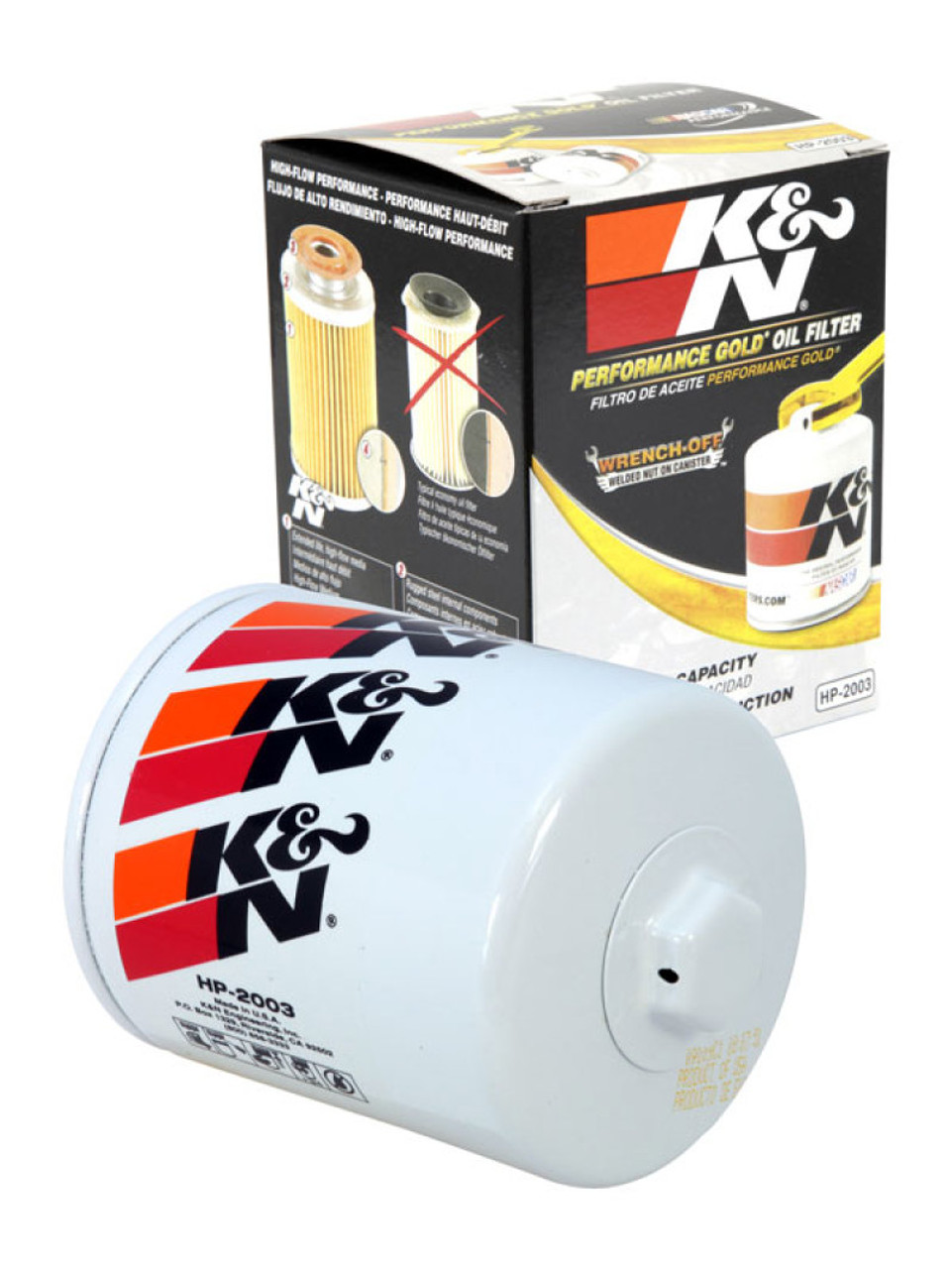 K&N Oil Filter OIL FILTER; AUTOMOTIVE - HP-2003