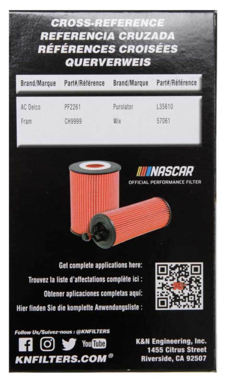 K&N Performance Gold Oil Filter for Hyundai/Kia V6 06-08 Azera/Sonata/Sedona/07-08 Santa Fe - HP-7022