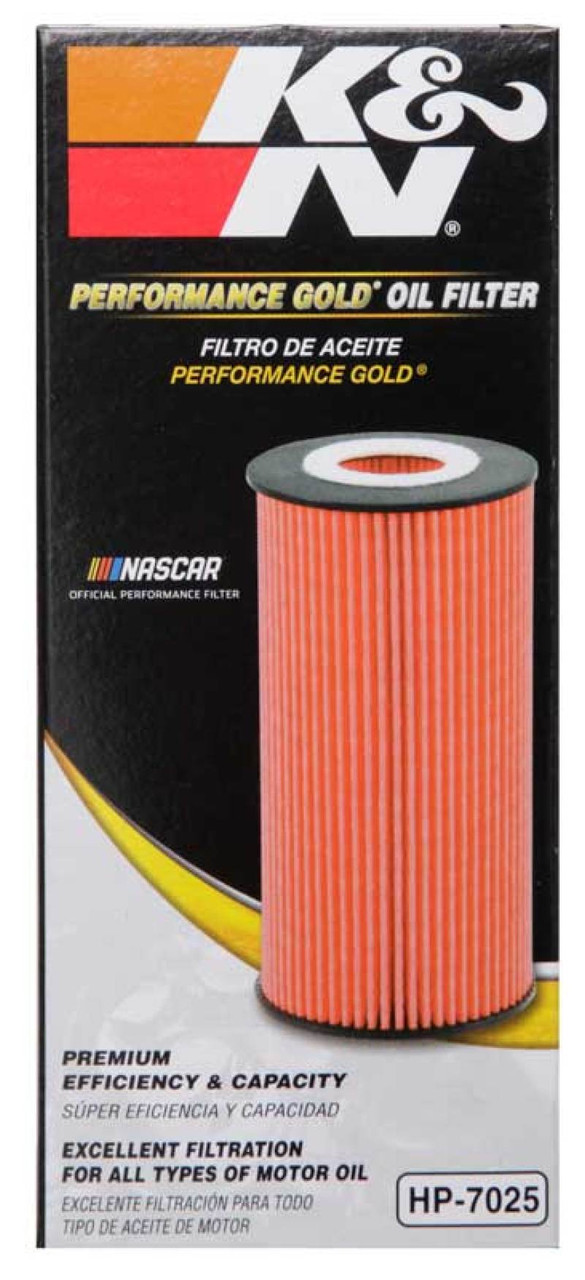K&N Performance Oil Filter for 11-13 Chrysler 200/300 3.6L / 11-13 Dodge Durango 3.6L - HP-7025