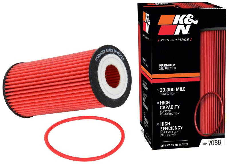 K&N Performance Oil Filter for 2019 Audi A3 2.0L - HP-7038
