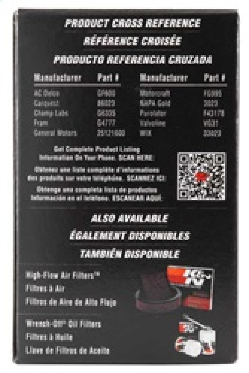 K&N Fuel Filter 84-89 Nissan 300ZX, 00-04 Nissan Xterra. 95-97 Nissan 200SX - PF-1100