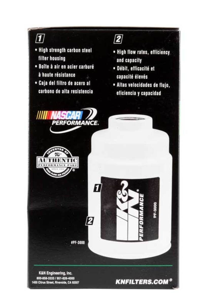 K&N Cellulose Media Fuel Filter 3.5in OD x 6.281in L - PF-3000