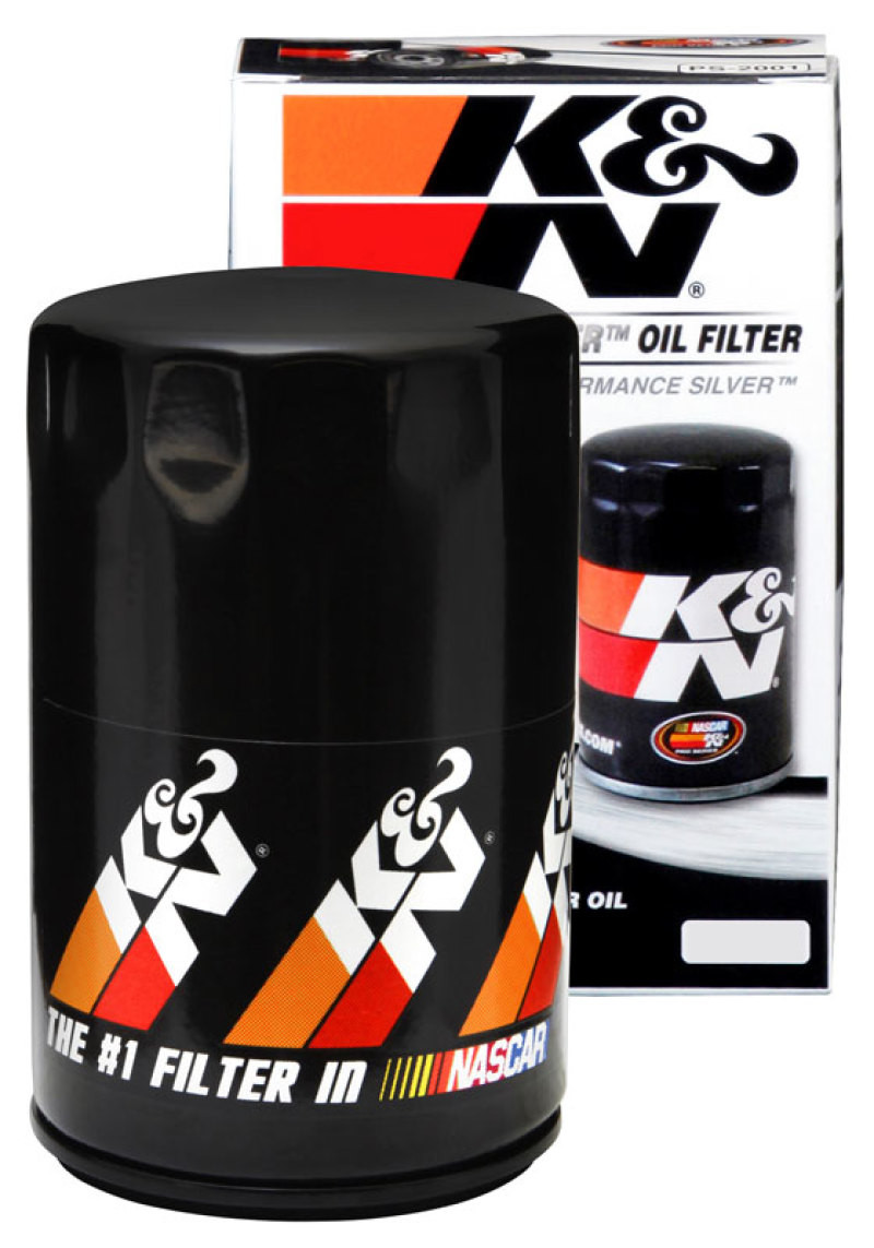 K&N Oil Filter for Nissan/Ford/Toyota/Audi/Chevy/Subaru/VW/Porsche/BMW 3in OD x 5.063in H - PS-2005