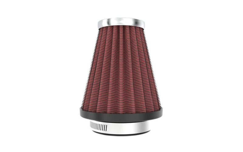 K&N Universal Chrome Filter 2.063in Flange ID x 3.5in Base OD x 2in Top OD x 4in H - RC-1200
