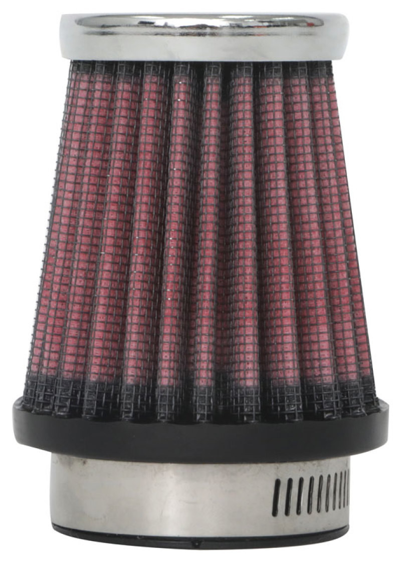 K&N Universal Chrome Filter 1 9/16 inch FLG / 2 5/8 inch Bottom / 2 inch Top / 3 inch Height - RC-2290