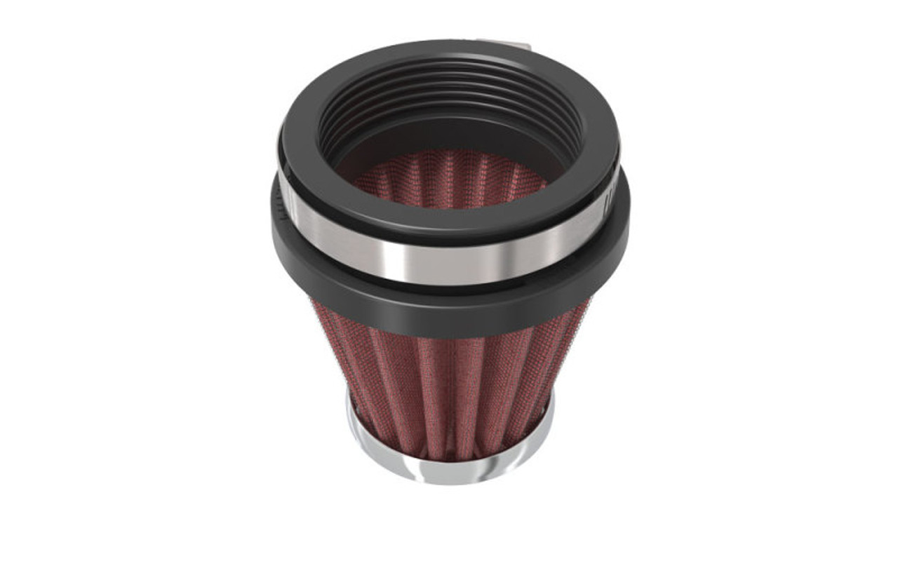 K&N Universal Chrome Filter 2.125 in Flange ID / 3in Base OD / 2in Top OD / 2.75in Height - RC-2340