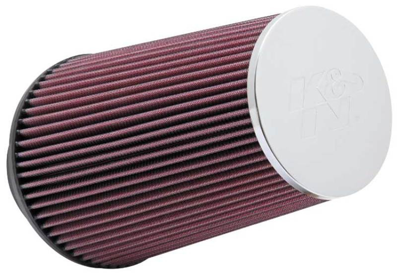 K&N Universal Chrome Filter 3 1/2 inch ID FLG / 6 inch Bottom / 4 1/2 inch CR / 9 inch Length - RC-3690