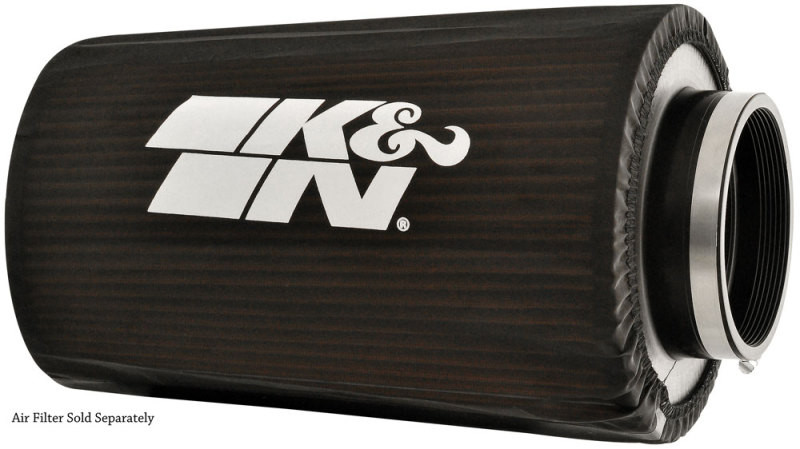 K&N Round Tapered Drycharger Air Filter Wrap 8in B ID x 6.625in T ID x 10.5in H - RC-5166DK