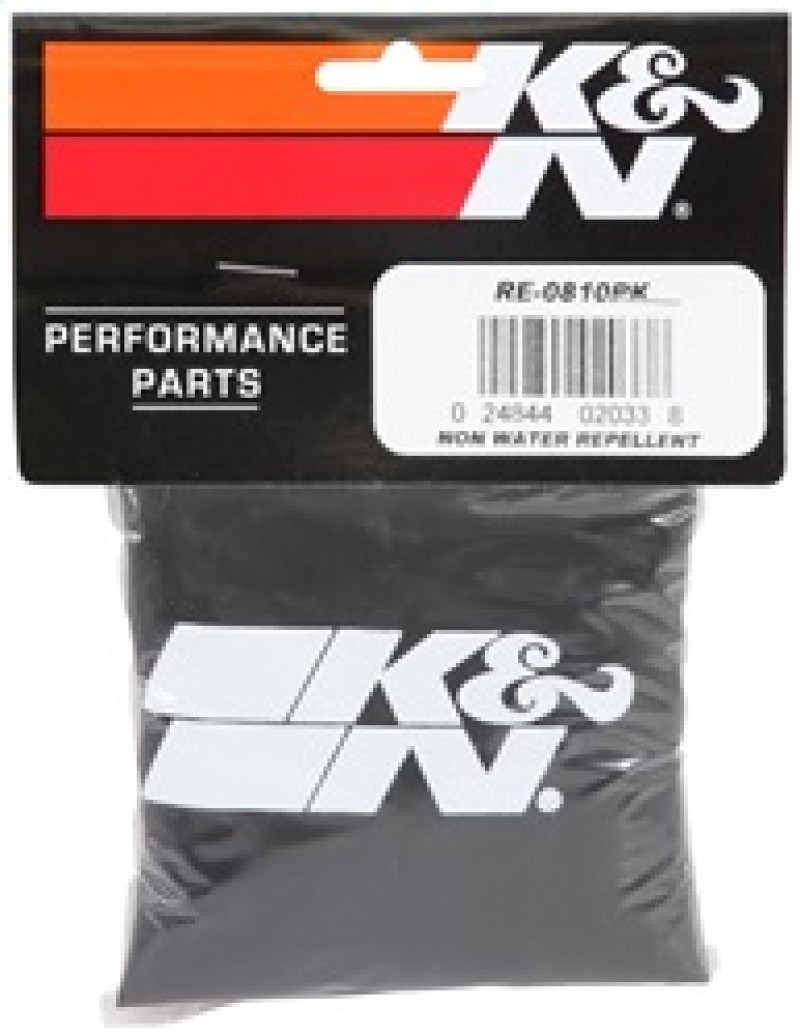 K&N Universal Round Tapered Filter Wrap - Black - 6in Base ID x 4.625in Top ID x 9in Height - RE-0810PK