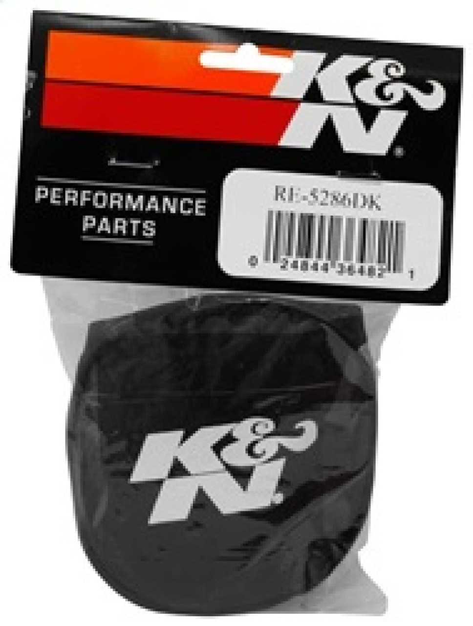 K&N Black Drycharger Rectangle Straight Air Filter Wrap - Black - RE-5286DK